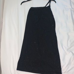 Lucy in the Sky black one shoulder mini dress